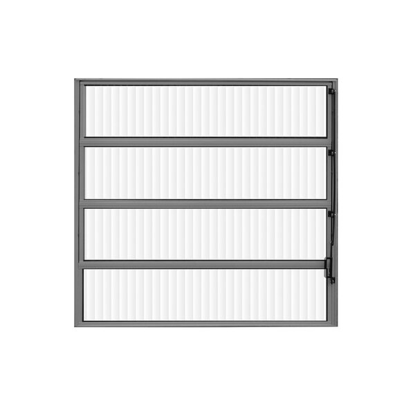 Janela De Alumínio Basculante 80x80cm Hale Esquadrias Brilhan