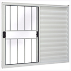 Janela De Alumínio Branco Veneziana De Correr 3 Folhas Com Gr