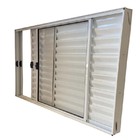 Janela De Alumínio Branco Veneziana De Correr 3 Folhas Sem Gr