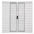 Janela De Alumínio Branco Veneziana De Correr 6 Folhas Sem Gr