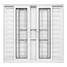 Janela De Alumínio Branco Veneziana De Correr 6 Folhas Suprem