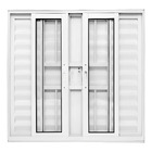 Janela De Alumínio Branco Veneziana De Correr 6 Folhas Suprem