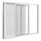 Janela De Alumínio Branco Veneziana Lambril De Correr 3 Folha