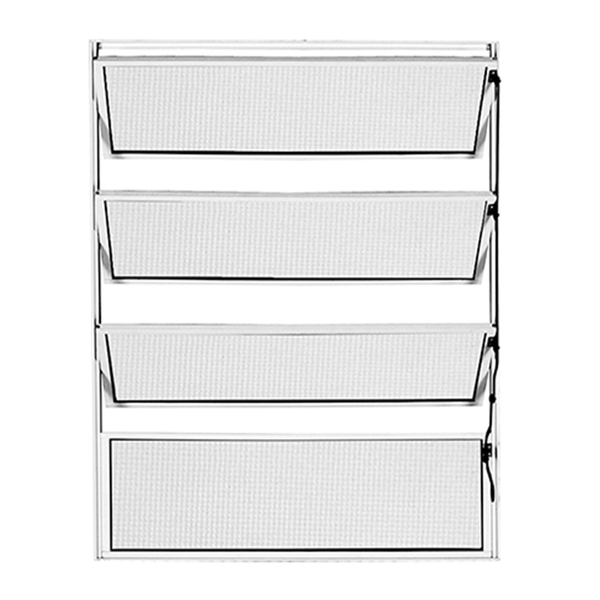 Janela De Alumínio Branco Vitro Basculante Atlântica Fortline