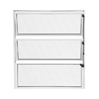 Janela De Alumínio Branco Vitro Basculante Atlântica Fortline