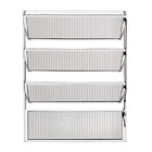 Janela De Alumínio Branco Vitro Basculante Hale Esquadrias -