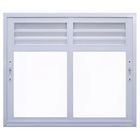 Janela De Alumínio Branco Vitro De Correr 2 Folhas Móveis Com
