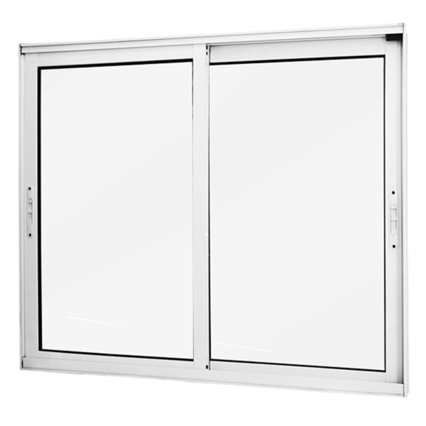 Janela De Alumínio Branco Vitro De Correr 2 Folhas Móveis Sem