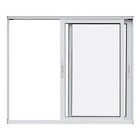 Janela De Alumínio Branco Vitro De Correr 2 Folhas Móveis Sem