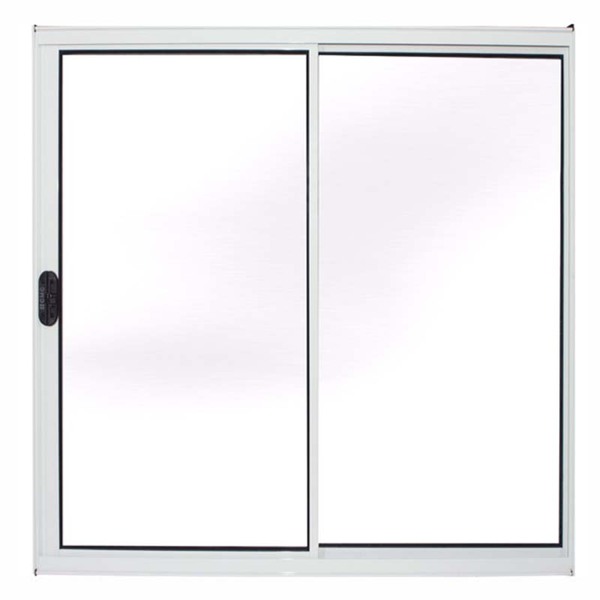 Janela De Alumínio Branco Vitro De Correr 2 Folhas Sem Grade