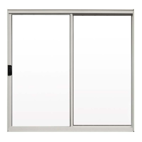 Janela De Alumínio Branco Vitro De Correr 2 Folhas Sem Grade