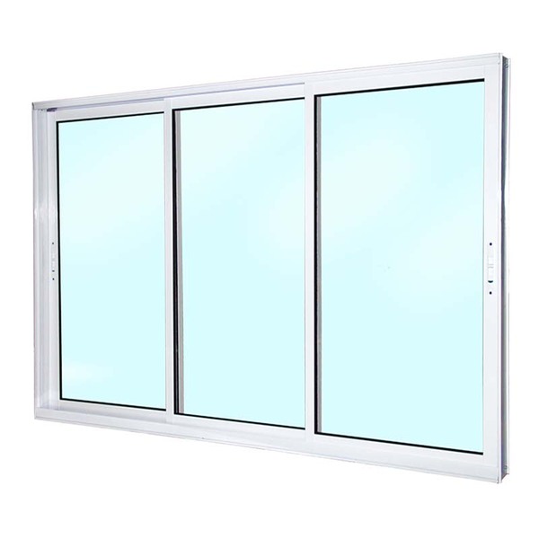 Janela De Alumínio Branco Vitro De Correr 3 Folhas Móveis Sem