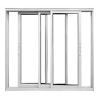 Janela De Alumínio Branco Vitro De Correr 3 Folhas Móveis Sem