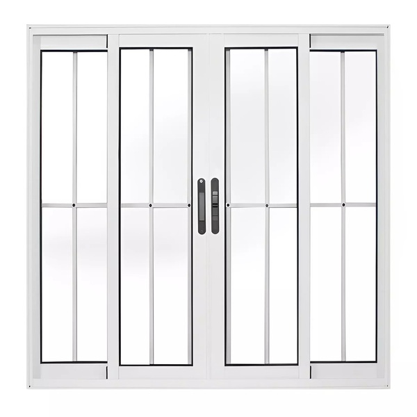 Janela De Alumínio Branco Vitro De Correr 4 Folhas Suprema Co