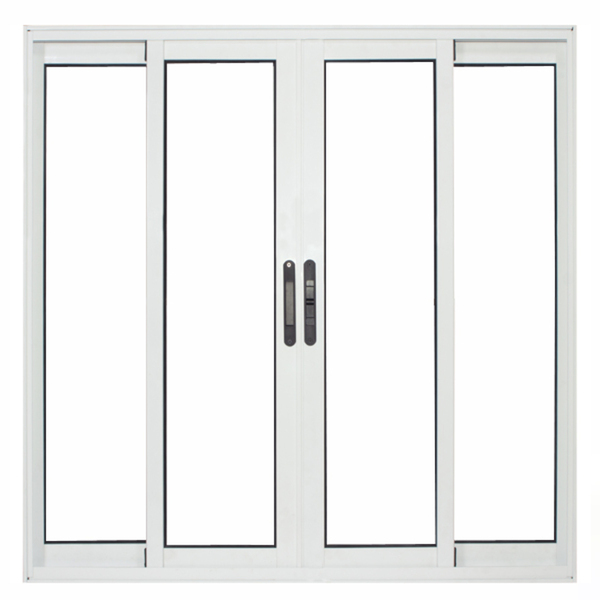 Janela De Alumínio Branco Vitro De Correr 4 Folhas Suprema Se