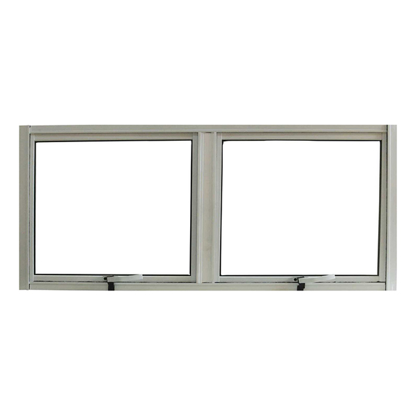 Janela De Alumínio Branco Vitro Máximo Ar 2 Módulos Suprema C