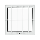 Janela De Alumínio Branco Vitro Máximo Ar Com Grade Suprema C