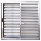 Janela De Alumínio Brilhante Veneziana De Correr 3 Folhas Sem