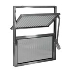 Janela De Alumínio Brilhante Vitro Basculante Hale Esquadrias