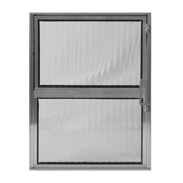 Janela De Alumínio Brilhante Vitro Basculante Hale Esquadrias