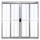 Janela De Alumínio Brilhante Vitro De Correr 4 Folhas Com Gra