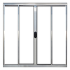 Janela De Alumínio Brilhante Vitro De Correr 4 Folhas Sem Gra