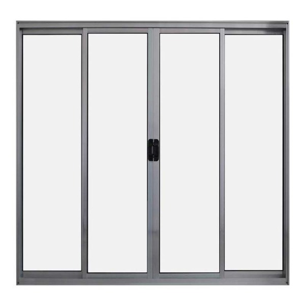 Janela De Alumínio Brilhante Vitro De Correr 4 Folhas Sem Gra