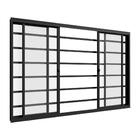 Janela De Alumínio Classic 04 Folhas Com Grade Preto - 100x200