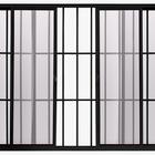Janela De Alumínio Classic 04 Folhas Com Grade Preto - 120x150