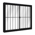Janela De Alumínio De Correr 100 X 100 X 8,5 Cm Preto 2 Folha