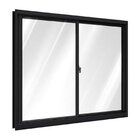 Janela De Alumínio De Correr 100 X 150 X 6,5 Cm Preto 2 Folha