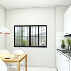 Janela De Alumínio De Correr 100 X 150 X 8,5 Cm Preto 4 Folha