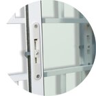 Janela De Aluminio De Correr 100x100cm 2 Folhas Com Grade E V