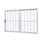 Janela De Alumínio De Correr 100x100cm 2 Folhas Com Grade E V