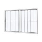 Janela De Alumínio De Correr 100x100cm 2 Folhas Com Grade E V
