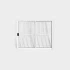 Janela De Alumínio De Correr 100x100cm 2 Folhas Com Grade Plu