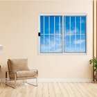 Janela De Alumínio De Correr 100x100cm 2 Folhas Com Grade Plu