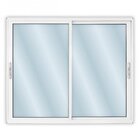 Janela De Alumínio De Correr 100x100cm 2 Folhas Com Vidro Min