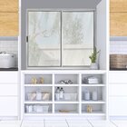 Janela De Alumínio De Correr 100x100cm 2 Folhas Direita Ecosu