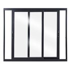 Janela De Alumínio De Correr 100x100x8 2 Folhas Topsul Esquad