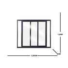 Janela De Alumínio De Correr 100x100x8 2 Folhas Topsul Esquad