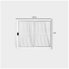 Janela De Alumínio De Correr 100x120cm 2 Folhas Com Grade Plu