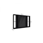 Janela De Alumínio De Correr 100x120cm 3 Folhas Com Grade Luc