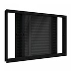 Janela De Alumínio De Correr 100x120cm 3 Folhas Lucasa Alumín