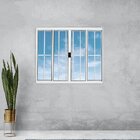 Janela De Alumínio De Correr 100x120cm 4 Folhas Grade Plus Lu