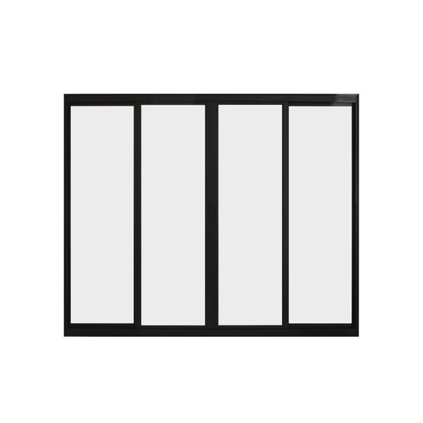 Janela De Alumínio De Correr 100x120cm 4 Folhas Hale Esquadri