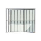 Janela De Aluminio De Correr 100x150cm 2 Folhas Com Grade E V
