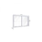 Janela De Alumínio De Correr 100x150cm 2 Folhas Com Grade Luc