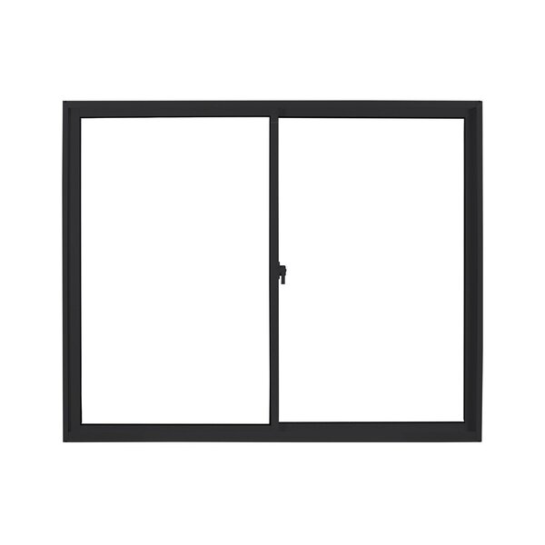 Janela De Aluminio De Correr 100x150cm 2 Folhas Com Sólida Pr