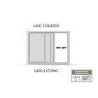 Janela De Alumínio De Correr 100x150cm 3 Folhas Lucasa Alumín